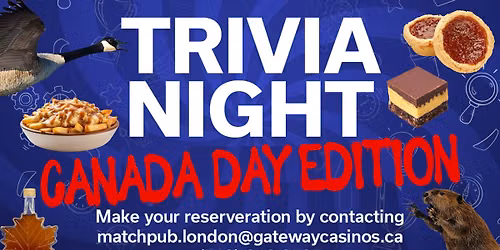 Canada Day Themed Trivia Night