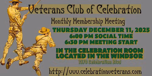 December 2025 Monthly Membership Meeting