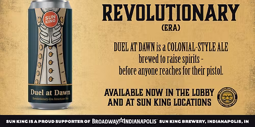 Duel at Dawn Launch Party w\/ Broadway in Indianapolis at Sun King Fishers