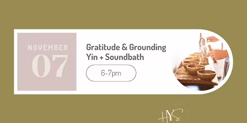 Yin + Soundbath Evening