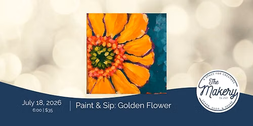Paint and Sip: Golden Flower 