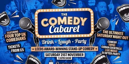 LEEDS COMEDY CLUB - 7:30pm Show \ud83c\udfad