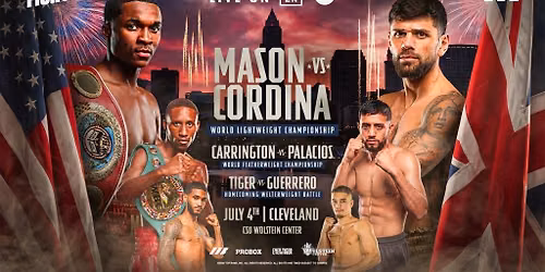 Top Rank Boxing:  Mason vs Cordina