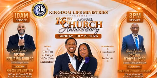 KLM | 16TH CHURCH ANNIVERSARY 