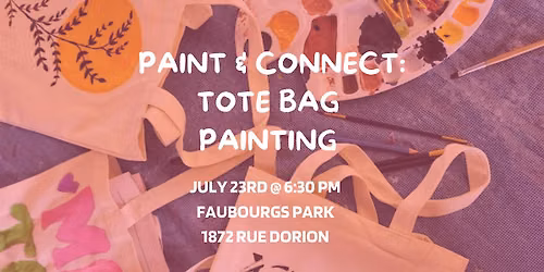 Paint & Connect: Tote Bag Painting
