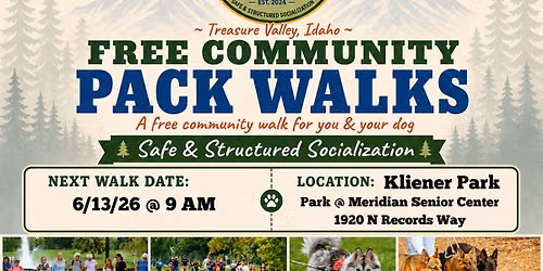 FREE Pack Walk! \ud83d\udc3e 