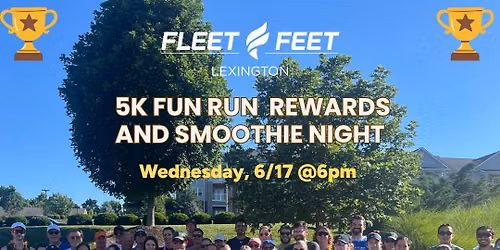 5k Run Club Reward and Smoothie Night