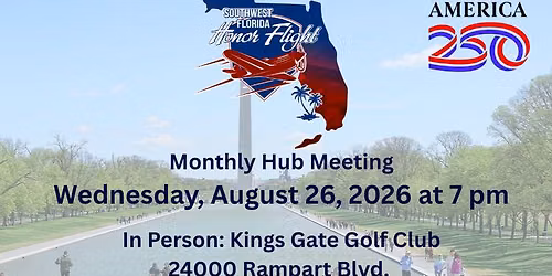 August Monthly Hub Meeting