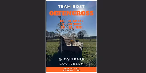 Oefencross zaterdag 18 en zondag 19 april
