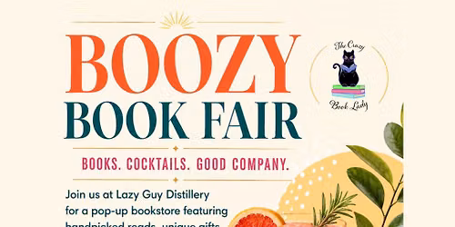 Boozy Book Fair @ Lazy Guy Distillery
