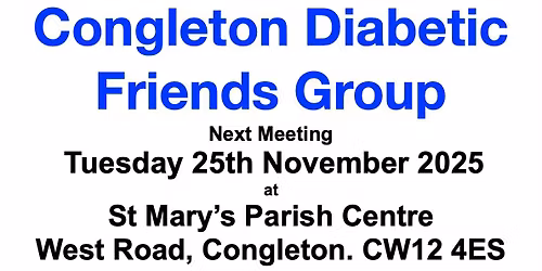 Congleton Diabetic Friends meeting