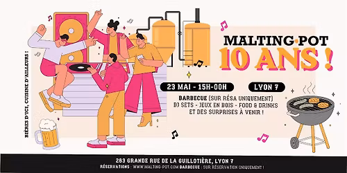 BBQ des 10 ans du Malting-Pot Lyon 7