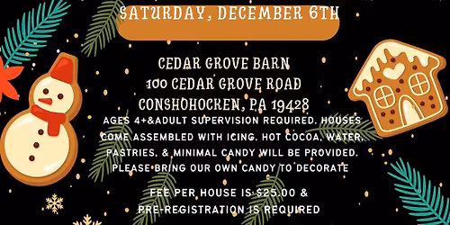 Gingerbread House Decorating Party