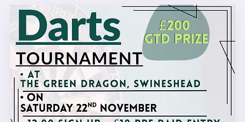 Green Dragon Darts Competition 