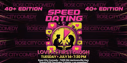Love At First Laugh Speed Dating Event 40+ Edition