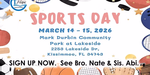 GHOPE Sports Day At Lakeside (Mark Durbin Community Park)