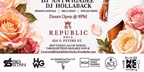 LOVERS AND FRIENDS R&B LOUNGE ALL WHITE WITH A POP OF COLOR @ REPUBLIC