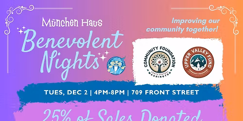 Benevolent Night: Community Foundation of NCW - Upper Valley Fund