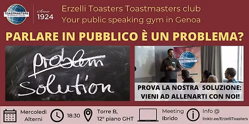 Public Speaking con metodo Toastmasters a Genova