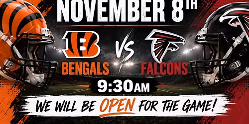 Bengals vs Falcons 9:30am