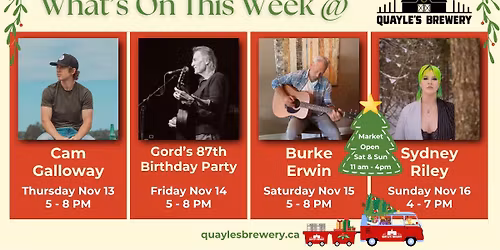 Quayle's Live Events