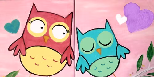 Mom and Me Paint Class at Rise and Grind Coffee House