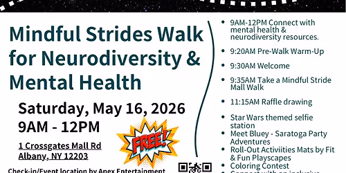 Mindful Strides Walk for Neurodiversity & Mental Health Awareness