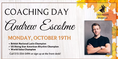 Coaching Day with Andrew Escolme 2026