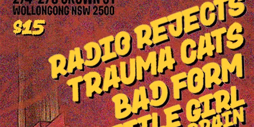 Society City - Radio Rejects, Trauma Cats, Bad Form, Little Girl Likes Her Brain