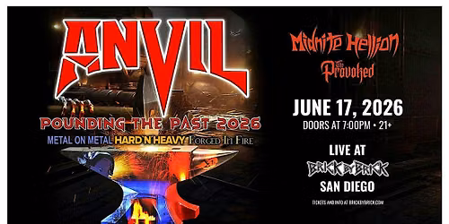 The Provoked with Anvil and Midnite Hellion LIVE at Brick By Brick!