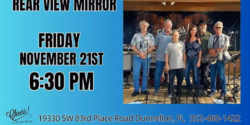 Rear View Mirror - Live at Cheers!