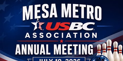 Mesa Metro USBC Annual Meeting and Awards Ceremony- DON\u2019T MISS THIS YEAR!!!