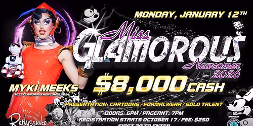 Miss Glamorous Newcomer 2026 Honoring Myki Meeks