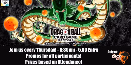 Dragon Ball Super: Masters - Weekly Tournament