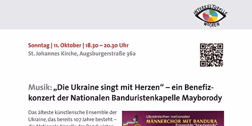\u201eDie Ukraine singt mit Herzen\u201c \u2013 ein Benefizkonzert der Nationalen Banduristenkapelle Mayborody
