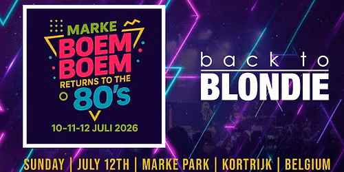 Back to Blondie in Kortrijk, Belgie