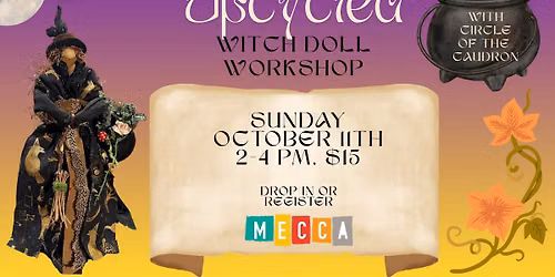Upcycled Witch Doll Workshop with Circle of the Cauldron
