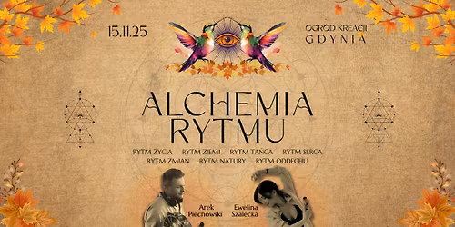 ALCHEMIA RYTMU | Czu\u0142a Integracja & Ceremonia Kakao & Ecstatic Dance & Pie\u015bni | GDYNIA 15.11.2025