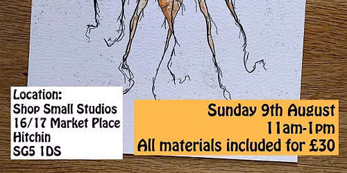Watercolour and Ink Vegatables Workshop