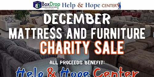 December Mattress and Furniture Charity Sale!