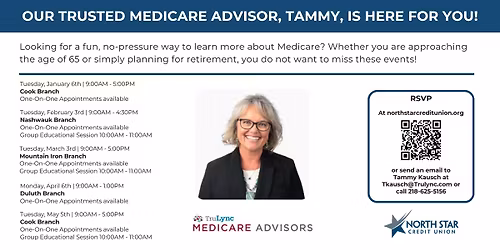 Medicare One on One & Group Sessions - North Star Credit Union