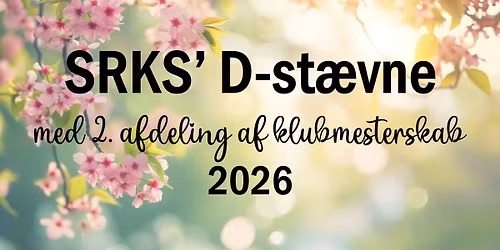 SRKS' D-st\u00e6vne med 2. afd. af klubmesterskab 2026