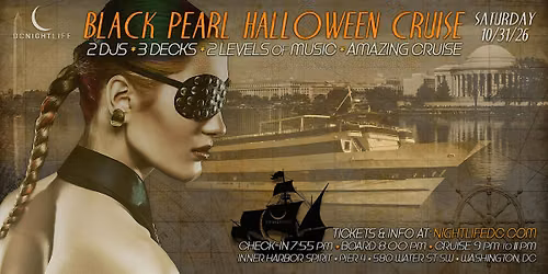 DC Halloween Party | Black Pearl Cruise