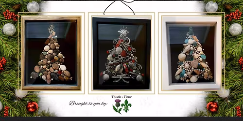 DIY Shadow Box Christmas Jewelry Tree Art Class with Lindsay Friday December 19th