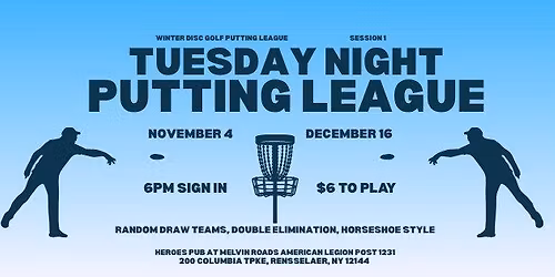 Heroes Pub Putting League - Session 1