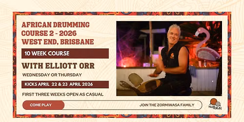 African Drumming Course in Brisbane with Elliott Orr