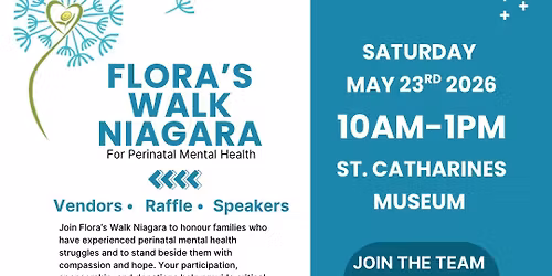 Flora\u2019s Walk Niagara for perinatal mental health