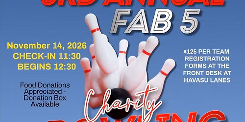 FAB 5 Charity Bowling Tournament 