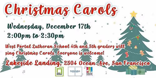 Caroling in Lakeside Village with $10 vouchers at participating businesses