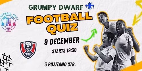 Football Quiz @ Grumpy Dwarf
